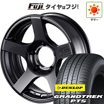 【新品】ジムニーシエラ/ジムニーノマド 夏タイヤ ホイール4本セット 215/70R16 ダンロップ グラントレック PT5 モーターファーム J-レボリューション 5.5J 16インチ(送料無料)