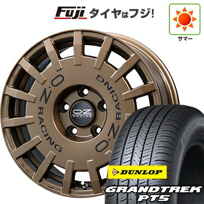 【新品】デリカD5 夏タイヤ ホイール4本セット 225/70R16 ダンロップ グラントレック PT5 OZ ラリーレーシング 7J 16インチ(送料無料)