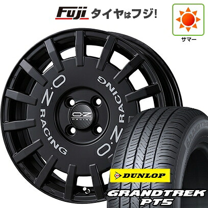 【新品】デリカD5 夏タイヤ ホイール4本セット 225/70R16 ダンロップ グラントレック PT5 OZ ラリーレーシング 7J 16インチ(送料無料)
