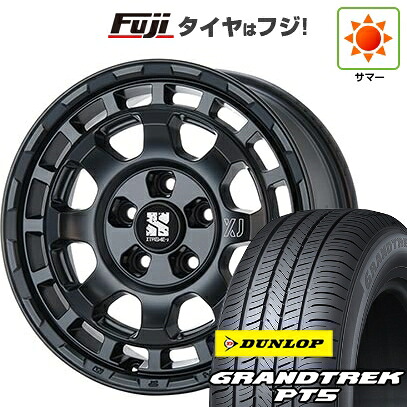 【新品】デリカD5 夏タイヤ ホイール4本セット 225/70R16 ダンロップ グラントレック PT5 MLJ エクストリームJ サバンザ 7J 16インチ(送料無料)｜フジコーポレーション