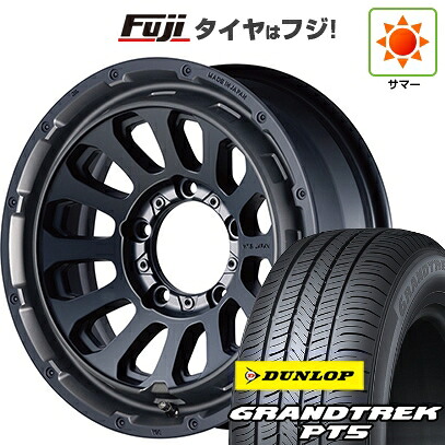 【新品】ジムニーシエラ/ジムニーノマド 夏タイヤ ホイール4本セット 215/70R16 ダンロップ グラントレック PT5 エムテクノ M.T.S.JAPAN X CROSS TW 6J 16インチ(送料無料)