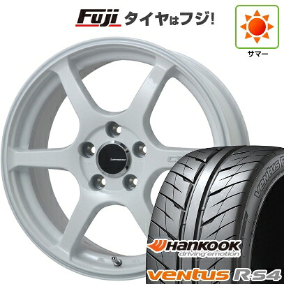 【新品国産車用5穴100】 夏タイヤ ホイール4本セット 215/45R17 ハンコック ヴェンタス R-S4 Z232 レアマイスター CS-V6(ホワイト) 7J 17インチ(送料無料)|フジコーポレーション