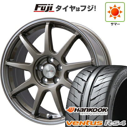 【新品国産車用5穴100】 夏タイヤ ホイール4本セット 215/45R17 ハンコック ヴェンタス R-S4 Z232 レアマイスター LMスポーツ LM-QR ブロンズ/ラインポリッシュ 7.5J 17インチ(送料無料)