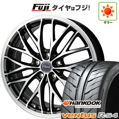 【新品国産車用5穴100】 夏タイヤ ホイール4本セット 215/45R17 ハンコック ヴェンタス R-S4 Z232 ホットスタッフ クロノス CH-113 7J 17インチ(送料無料)|フジコーポレーション