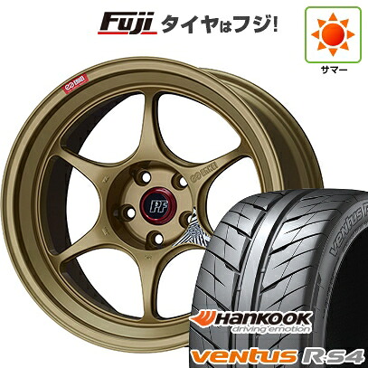 【新品国産車用5穴100】 夏タイヤ ホイール4本セット 215/45R17 ハンコック ヴェンタス R-S4 Z232 ENKEI エンケイ PerformanceLine PF06 ゴールド 7.5J 17インチ(送料無料)|フジコーポレーション