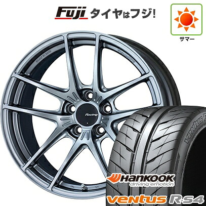 【新品国産車用5穴100】 夏タイヤ ホイール4本セット 215/45R17 ハンコック ヴェンタス R-S4 Z232 ENKEI エンケイ Racing NVR5 7.5J 17インチ(送料無料)|フジコーポレーション