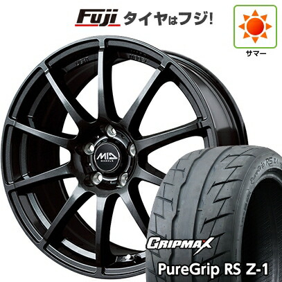 【新品国産車用5穴100】 夏タイヤ ホイール4本セット 205/55R16 グリップマックス ピュアグリップ RS Z-1(限定2023年製) MID WHEELS スタッグ ストロングガンメタ 6.5J 16インチ(送料無料)