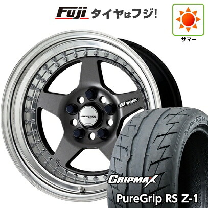 【新品国産車用5穴100】 夏タイヤ ホイール4本セット 205/55R16 グリップマックス ピュアグリップ RS Z-1(限定2023年製) WORK ワーク マイスター CR01 6.5J 16インチ(送料無料)