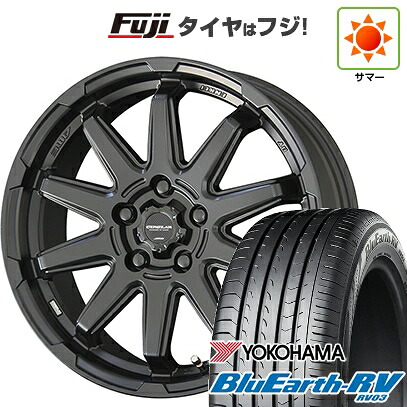 【パンク保証付き】【新品国産車用5穴114.3】 夏タイヤ ホイール4本セット 205/60R16 ヨコハマ ブルーアース RV-03 共豊 サーキュラー C10S 6.5J 16インチ(送料無料)|フジコーポレーション