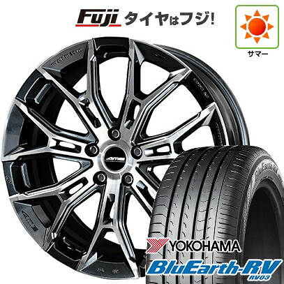 【パンク保証付き】【新品国産車用5穴114.3】 夏タイヤ ホイール4本セット 225/55R19 ヨコハマ ブルーアース RV-03 共豊 ガレルナ フィヌラ 7J 19インチ(送料無料)