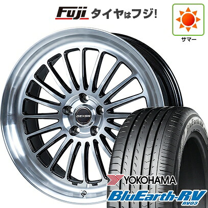 【パンク保証付き】【新品国産車用5穴114.3】 夏タイヤ ホイール4本セット 225/45R19 ヨコハマ ブルーアース RV-03 モンツァ ジェクシス GF020 7J 19インチ(送料無料)｜フジコーポレーション