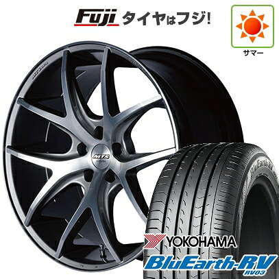 【パンク保証付き】【新品国産車用5穴114.3】 夏タイヤ ホイール4本セット 245/40R20 ヨコハマ ブルーアース RV-03 エムテクノ M.T.S.JAPAN SSL5 8.5J 20インチ(送料無料)