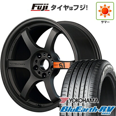 【パンク保証付き】【新品国産車用5穴114.3】 夏タイヤ ホイール4本セット 235/50R18 ヨコハマ ブルーアース RV-03 RAYS レイズ グラムライツ 57DR SPEC-D 8.5J 18インチ(送料無料)