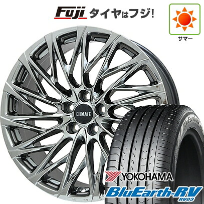 【パンク保証付き】【新品国産車用5穴114.3】 夏タイヤ ホイール4本セット 225/45R19 ヨコハマ ブルーアース RV-03 クライメイト 鳳凰(HOUOH) 7.5J 19インチ(送料無料)
