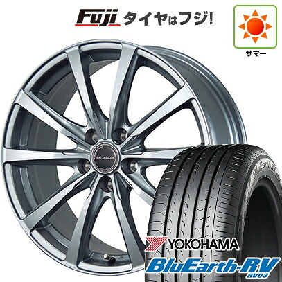 【パンク保証付き】【新品国産車用5穴114.3】 夏タイヤ ホイール4本セット 225/55R19 ヨコハマ ブルーアース RV-03 ブリヂストン バルミナ LS10 トヨタ･レクサス車専用 6.5J 19インチ(送料無料)