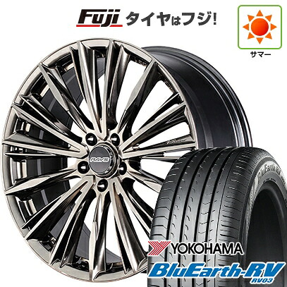 【パンク保証付き】【新品国産車用5穴114.3】 夏タイヤ ホイール4本セット 245/45R19 ヨコハマ ブルーアース RV-03 RAYS レイズ ベルサス クラフトコレクション ヴォウジェ LIMITED (GG) 8J 19インチ(送料無料)