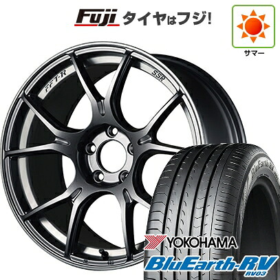 【パンク保証付き】【新品国産車用5穴114.3】 夏タイヤ ホイール4本セット 235/50R18 ヨコハマ ブルーアース RV-03 SSR GT GTX02 8.5J 18インチ(送料無料)｜フジコーポレーション