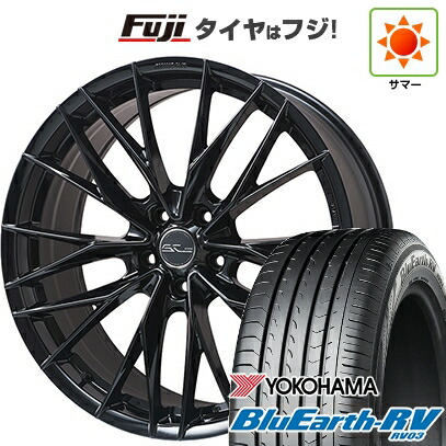 【パンク保証付き】【新品国産車用5穴114.3】 夏タイヤ ホイール4本セット 225/55R18 ヨコハマ ブルーアース RV-03 WORK ワーク シュヴァート ブルネン LX 7.5J 18インチ(送料無料)