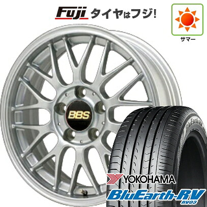 【パンク保証付き】【新品国産車用5穴100】 夏タイヤ ホイール4本セット 205/55R16 ヨコハマ ブルーアース RV-03 BBS JAPAN RG-F 7J 16インチ(送料無料)