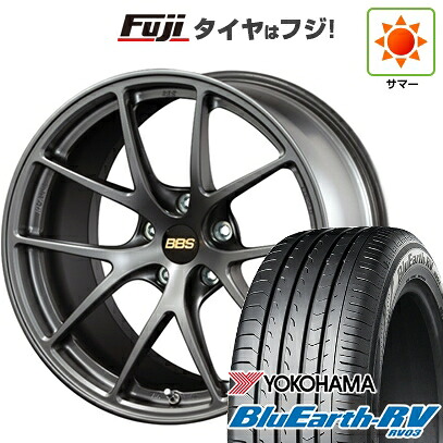 【パンク保証付き】【新品国産車用5穴100】 夏タイヤ ホイール4本セット 205/55R16 ヨコハマ ブルーアース RV-03 BBS JAPAN RI-A 7J 16インチ(送料無料)|フジコーポレーション