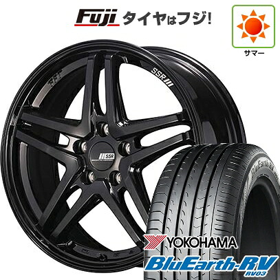 【パンク保証付き】【新品国産車用5穴114.3】 夏タイヤ ホイール4本セット 225/50R18 ヨコハマ ブルーアース RV-03 SSR GT GTV06 8J 18インチ(送料無料)