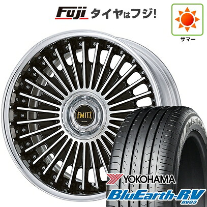 【パンク保証付き】【新品国産車用5穴100】 夏タイヤ ホイール4本セット 245/45R19 ヨコハマ ブルーアース RV-03 WORK ワーク イミッツ 8J 19インチ(送料無料)