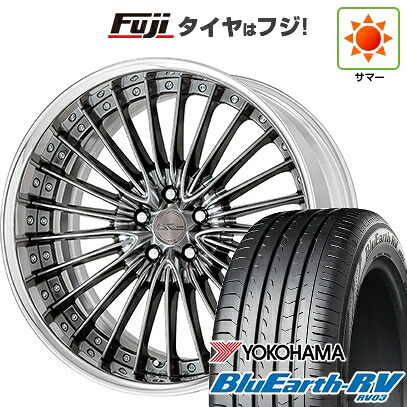 【パンク保証付き】【新品国産車用5穴100】 夏タイヤ ホイール4本セット 225/40R19 ヨコハマ ブルーアース RV-03 WORK ワーク シュヴァート グラソン 8J 19インチ(送料無料)|フジコーポレーション