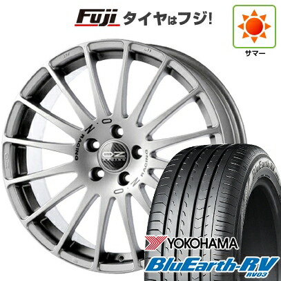 【パンク保証付き】【新品国産車用5穴114.3】 夏タイヤ ホイール4本セット 225/45R18 ヨコハマ ブルーアース RV-03 OZ スーパーツーリズモ GT 8J 18インチ(送料無料)