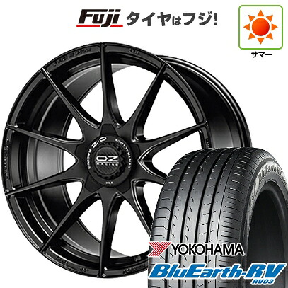 【パンク保証付き】【新品国産車用5穴114.3】 夏タイヤ ホイール4本セット 235/50R18 ヨコハマ ブルーアース RV-03 OZ フォーミュラHLT 8J 18インチ(送料無料)