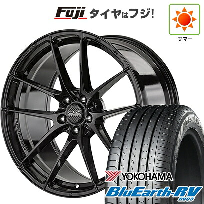 【パンク保証付き】【新品国産車用5穴114.3】 夏タイヤ ホイール4本セット 245/45R19 ヨコハマ ブルーアース RV-03 OZ レッジェーラHLT 8.5J 19インチ(送料無料)｜フジコーポレーション