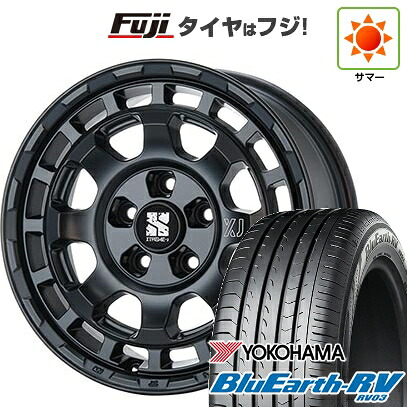 【パンク保証付き】【新品国産車用5穴114.3】 夏タイヤ ホイール4本セット 215/65R16 ヨコハマ ブルーアース RV-03 MLJ エクストリームJ サバンザ 7J 16インチ(送料無料)