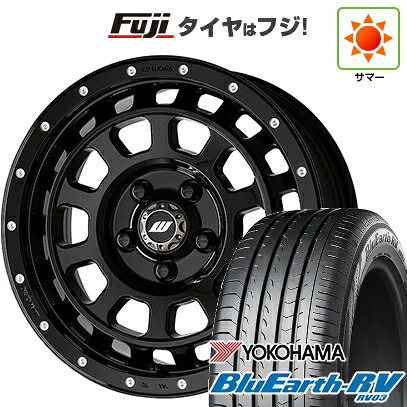 【パンク保証付き】【新品国産車用5穴114.3】 夏タイヤ ホイール4本セット 215/65R16 ヨコハマ ブルーアース RV-03 WORK ワーク クラッグ ティーグラビック MC+ 7J 16インチ(送料無料)