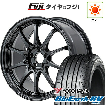 【パンク保証付き】【新品国産車用5穴114.3】 夏タイヤ ホイール4本セット 225/55R19 ヨコハマ ブルーアース RV-03 RAYS レイズ ボルクレーシング CE28N-plus 8J 19インチ(送料無料)|フジコーポレーション