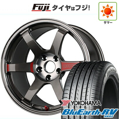【パンク保証付き】【新品国産車用5穴114.3】 夏タイヤ ホイール4本セット 225/45R19 ヨコハマ ブルーアース RV-03 RAYS レイズ ボルクレーシング TE37 サーガ SL 8.5J 19インチ(送料無料)|フジコーポレーション