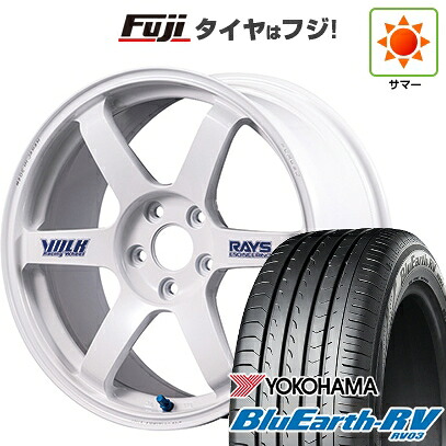 【パンク保証付き】【新品国産車用5穴114.3】 夏タイヤ ホイール4本セット 245/40R20 ヨコハマ ブルーアース RV-03 RAYS レイズ ボルクレーシング TE37 サーガ S-plus 30thステッカーVer 8.5J 20インチ(送料無料)｜フジコーポレーション