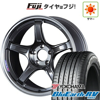 【パンク保証付き】【新品国産車用5穴114.3】 夏タイヤ ホイール4本セット 215/45R18 ヨコハマ ブルーアース RV-03 SSR GT GTX03 7.5J 18インチ(送料無料) 121,100円