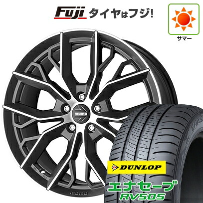 【新品国産車用5穴114.3】 夏タイヤ ホイール4本セット 215/60R17 ダンロップ エナセーブ RV505 モモ マッシモ 7.5J 17インチ(送料無料)