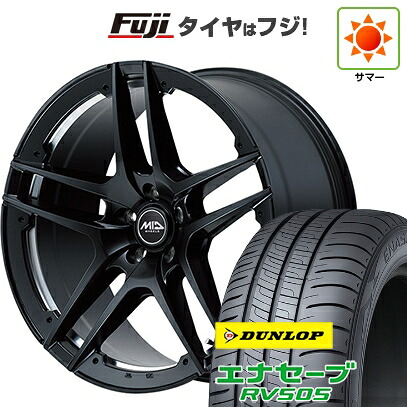 【新品国産車用5穴114.3】 夏タイヤ ホイール4本セット 225/55R19 ダンロップ エナセーブ RV505 MID WHEELS MID EXCLUSIVE MTW TW025 7.5J 19インチ(送料無料)