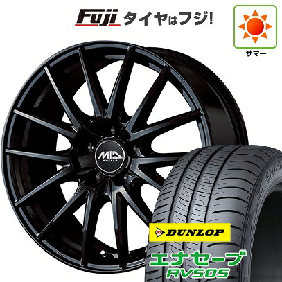 【新品国産車用5穴100】 夏タイヤ ホイール4本セット 205/55R16 ダンロップ エナセーブ RV505 MID WHEELS SQ27 6.5J 16インチ(送料無料)
