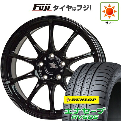 【新品国産車用5穴114.3】 夏タイヤ ホイール4本セット 235/55R18 ダンロップ エナセーブ RV505 ホットスタッフ ジースピード G-07 7.5J 18インチ(送料無料)