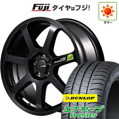 【新品国産車用5穴114.3】 夏タイヤ ホイール4本セット 215/55R17 ダンロップ エナセーブ RV505 MID WHEELS MID RACING R07 タイプS 7J 17インチ(送料無料)