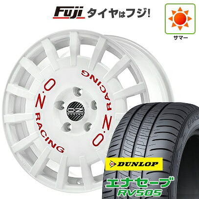 【新品国産車用5穴114.3】 夏タイヤ ホイール4本セット 215/65R16 ダンロップ エナセーブ RV505 OZ ラリーレーシング 7J 16インチ(送料無料)|フジコーポレーション