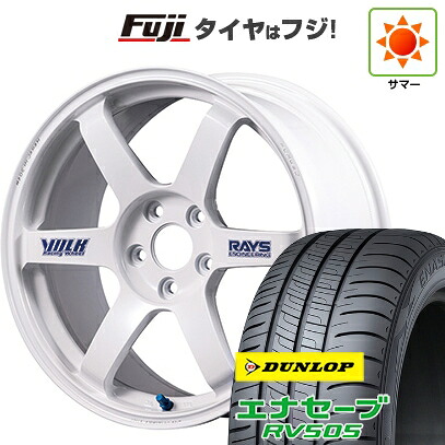 【新品国産車用5穴114.3】 夏タイヤ ホイール4本セット 245/35R20 ダンロップ エナセーブ RV505 RAYS レイズ ボルクレーシング TE37 サーガ S-plus 30thステッカーVer 8.5J 20インチ(送料無料)｜フジコーポレーション
