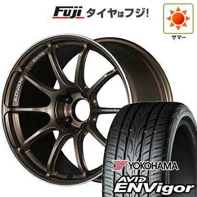 【新品国産車用5穴100】 夏タイヤ ホイール4本セット 225/55R18 ヨコハマ エイビッド エンビガーS321 ヨコハマ アドバンレーシング RSIII 8J 18インチ(送料無料)