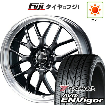 【新品国産車用5穴114.3】 夏タイヤ ホイール4本セット 235/55R19 ヨコハマ エイビッド エンビガーS321 ブレスト ユーロスポーツ タイプ805 セミグロスブラック 7.5J 19インチ(送料無料)｜フジコーポレーション