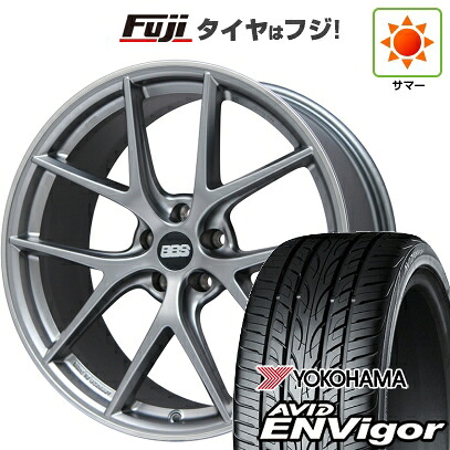 【新品国産車用5穴114.3】 夏タイヤ ホイール4本セット 225/35R19 ヨコハマ エイビッド エンビガーS321 BBS GERMANY CI-R プラチナムシルバー 8.5J 19インチ(送料無料)