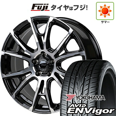 【新品国産車用5穴114.3】 夏タイヤ ホイール4本セット 225/55R19 ヨコハマ エイビッド エンビガーS321 モンツァ HI-BLOCK シュタッド 8J 19インチ(送料無料)