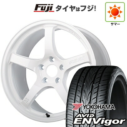 【新品国産車用5穴114.3】 夏タイヤ ホイール4本セット 235/50R18 ヨコハマ エイビッド エンビガーS321 RAYS レイズ グラムライツ 57CR LIMITED (OXZ) 8.5J 18インチ(送料無料)