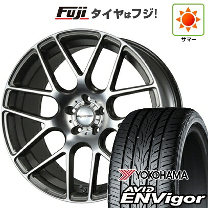 【新品国産車用5穴114.3】 夏タイヤ ホイール4本セット 225/35R19 ヨコハマ エイビッド エンビガーS321 MLJ ハイペリオン CVM 8.5J 19インチ(送料無料)