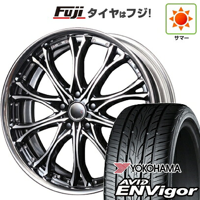 【新品国産車用5穴100】 夏タイヤ ホイール4本セット 225/40R19 ヨコハマ エイビッド エンビガーS321 エムズスピード JJクロモ フルリバースリム 7.5J 19インチ(送料無料)